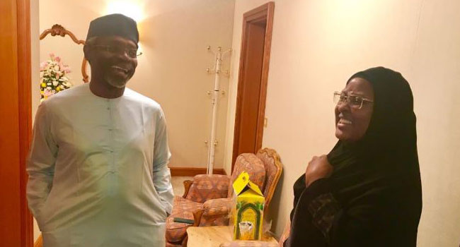 Hajj Pilgrimage: Speaker Gbajabiamila, Aisha Buhari Meet In Mecca