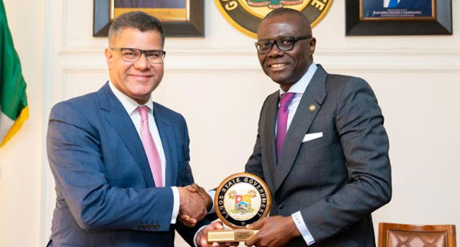PHOTOS: UK Minister Of State For International Development Visits Sanwo-Olu - Channels Television