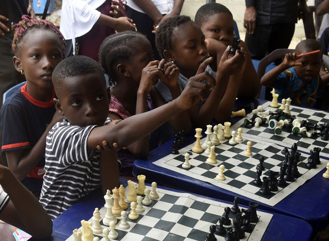 Kings of Lagos: children learn chess to seek escape from Nigeria's slums