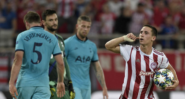 Tottenham Blow Two-Goal Lead Against Olympiakos