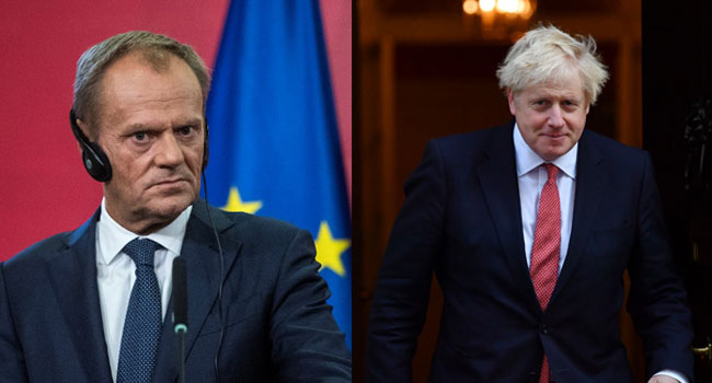 EU’s Tusk, PM Johnson To Hold Brexit Talks Monday In New York