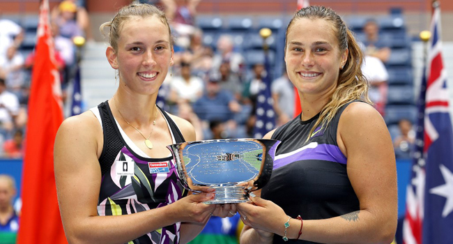 Elise Mertens and Aryna Sabalenka