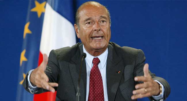 France Declares National Mourning For Ex-President Chirac On Monday