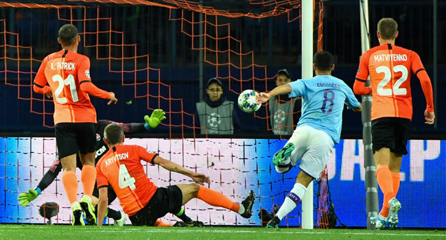 Man City Ignore Injury Woes To Thump Shakhtar