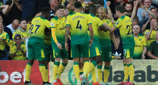 Norwich Stun Manchester City 3-2 In Premier League Clash