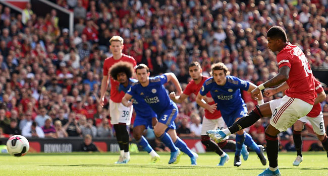 Rashford Penalty Gives United Edge Over Leicester