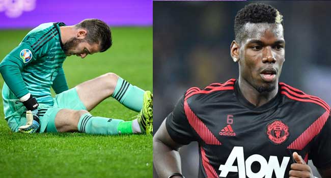 Pogba, De Gea To Miss Liverpool Clash Due To Injury