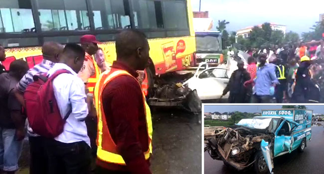 VIDEO: Two Feared Killed In Otedola Bridge Accident