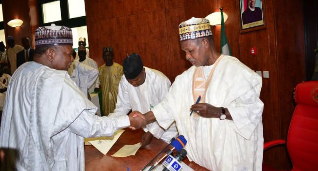 Governor Masari Swears In Fourteen Special Advisers