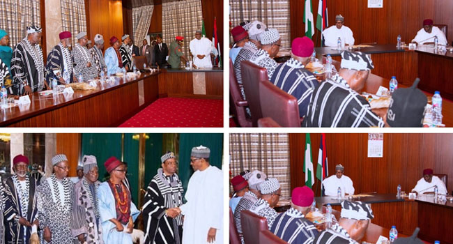 No Compromise On National Unity, Buhari Tells Benue Traditional Leaders - Channels Television