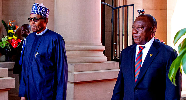 Buhari, Ramaphosa Vow To ‘Take All Necessary Measures’ Against Xenophobia