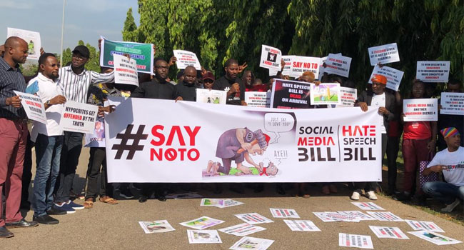 PHOTOS: Protesters Storm National Assembly Over Hate Speech Bill