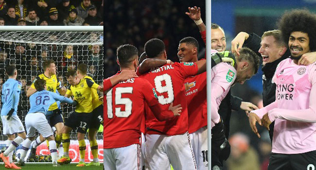 Man City, Man Utd And Leicester Qualify For League Cup Semis