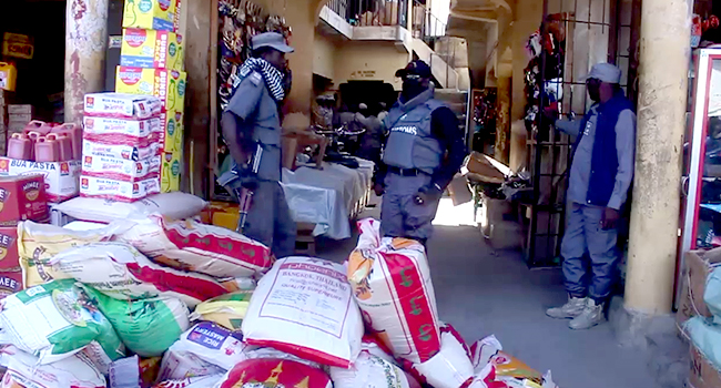 In Search Of Foreign Rice, Customs Raid Adamawa Border Market - Channels Television