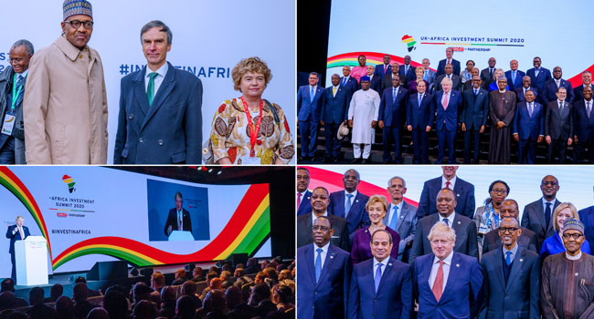 PHOTOS: Buhari Participates In Opening Plenary Session Of UK-Africa Summit