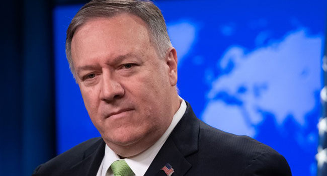 Pompeo Quarantining After Contact With COVID-Positive Person