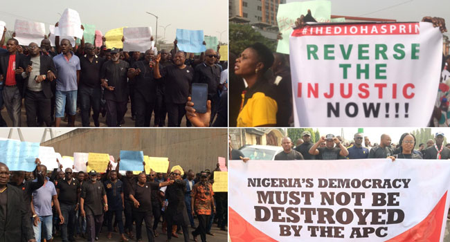 ‘Reverse This Injustice Now’ – PDP Members Troop To Streets Across Nigeria