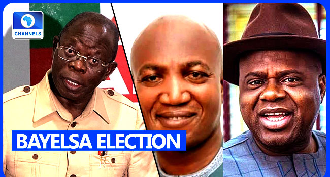 VIDEO: ‘There Will Be No Govt In Bayelsa From Friday’, Oshiomhole Rejects Verdict Which Sacked David Lyon