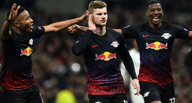 RB Leipzig Beat Tottenham In Champions League Last 16 First Leg