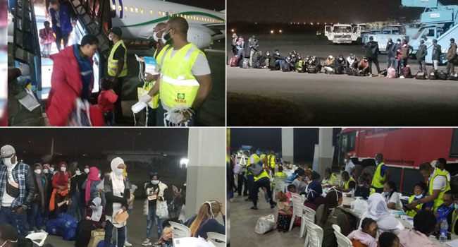 PHOTOS: New Batch Of 161 Nigerians Return From Libya