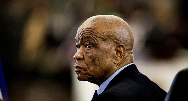 In this file photo taken on August 19, 2017 Prime Minister of Lesotho, Thomas Motsoahae Thabane is seated at the Opening Session of the 37th Southern African Development Community (SADC) Summit of Heads of State and Government at the OR Tambo Building in Pretoria. GULSHAN KHAN / AFP