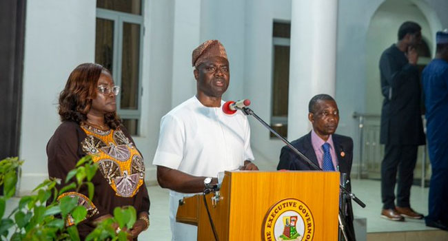 A file photo of Oyo State Governor, Seyi Makinde.