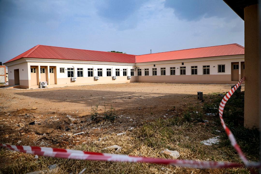 The isolation unit created for coronavirus cases at the Abuja Teaching Hospital on March 10, 2020. Photo: Sodiq Adelakun / Channels TV