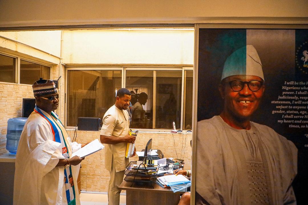 APC factional members from different states submit their memorandum at the office of the National Reconciliation Committee due to the internal crisis in APC in Abuja on March 10, 2020. Photo: Sodiq Adelakun / Channels TV