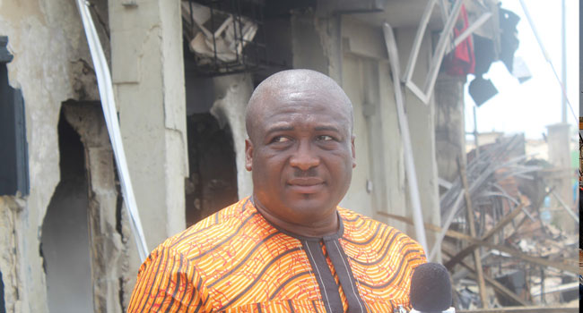 Oscar Martins, who lost family members to the blast, wants the government to thoroughly investigate its cause. Photo Credit: Solomon Elusoji / Channels TV
