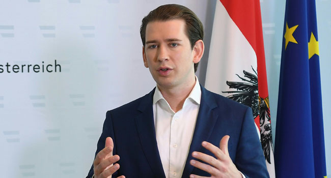 Austrian Chancellor Sebastian Kurz.