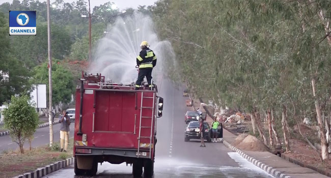 Enugu Fire Service Fumigates Metropolis, Environs Over COVID-19