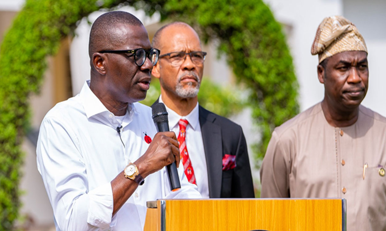 A file photo of Lagos state Governor, Babajide Sanwo-Olu. 