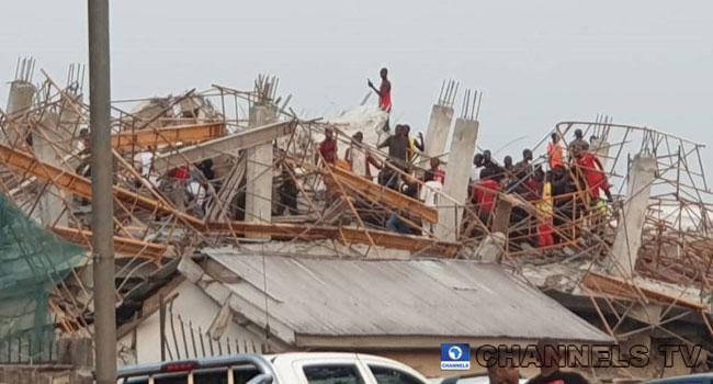 An eight-story building collapsed in Imo state on April 30, 2020.