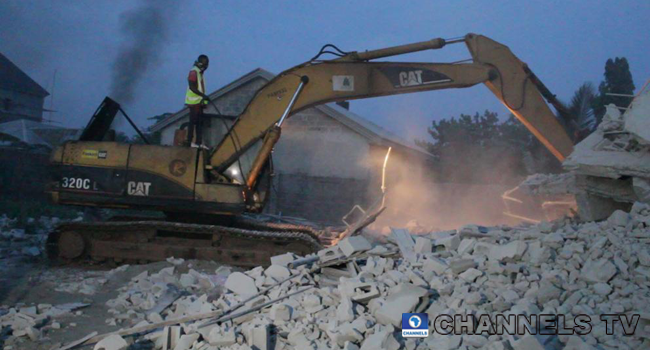 An eight-story building collapsed in Imo state on April 30, 2020.