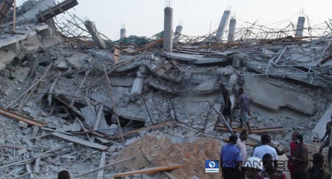 An eight-story building collapsed in Imo state on April 30, 2020.