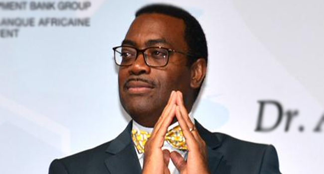 A file photo of President of the African Development Bank, Akinwunmi Adesina