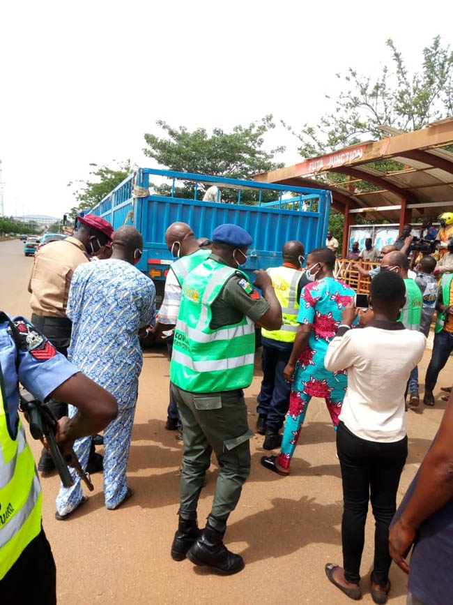 The Ondo FRSC said a truck ferrying 13 young men of 'northern extraction' was intercepted in the capital city, Akure, on May 9, 2020.