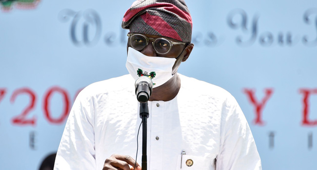 A file photo of Lagos state Governor, Babajide Sanwo-Olu.