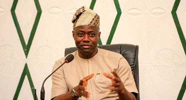 A file photo of Oyo State Governor, Seyi Makinde.