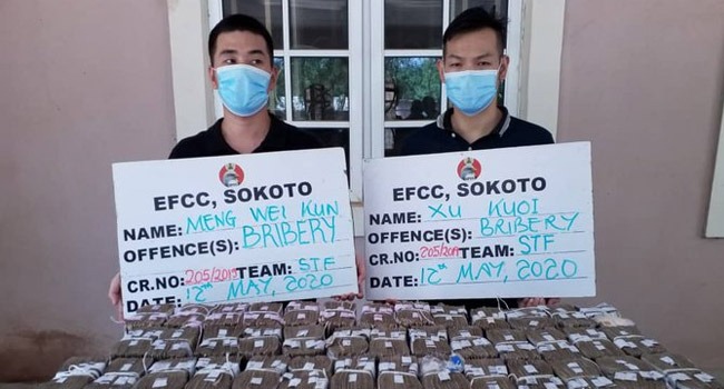 EFCC Arrests Two Chinese For Offering N100m Bribe To Top Official