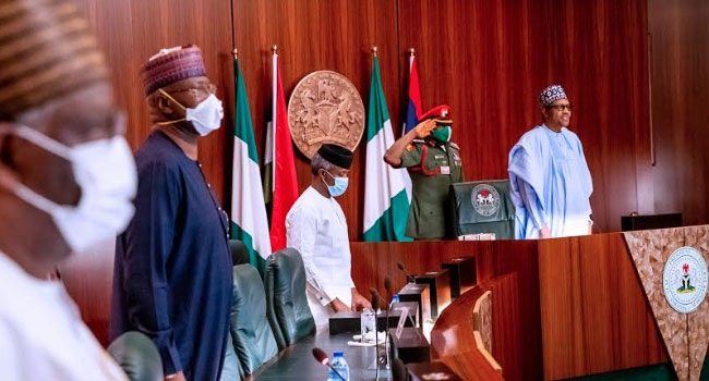 PHOTOS: Buhari Presides Over Virtual FEC Meeting