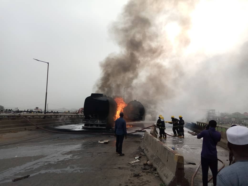 Tanker Explosion On Kara Bridge