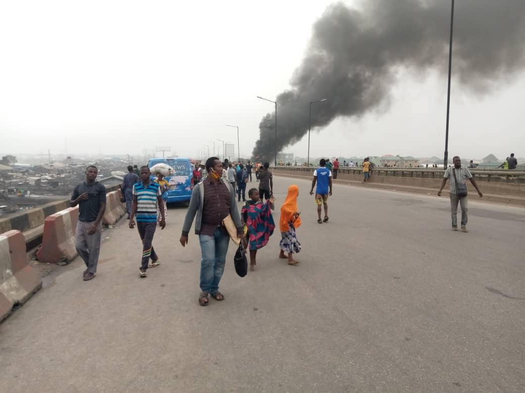 Tanker Explosion On Kara Bridge