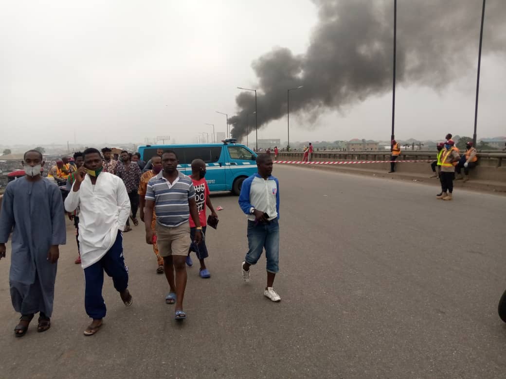 Tankers explosion: FRSC diverts traffic on Lagos-Ibadan Expressway