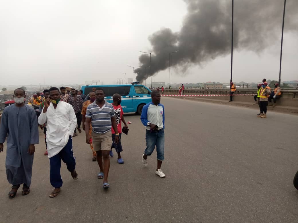 Tanker Explosion On Kara Bridge