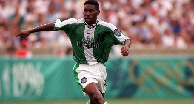 File: Austin Okocha. Photo: Twitter/FIFA.com