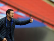 Chelsea's English head coach Frank Lampard gestures during the English FA Cup semi-final football match between Manchester United and Chelsea at Wembley Stadium in London, on July 19, 2020. Andy Rain / POOL / AFP