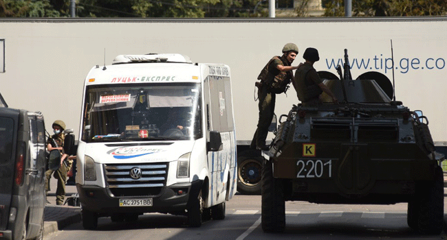 Armed Man Holds Passengers Hostage On Bus In Ukraine