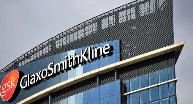  In this file photo taken on July 29, 2013, the headquarters of the British pharmaceutical company GlaxoSmithKline (GSK) is pictured in west London. Ben STANSALL / AFP