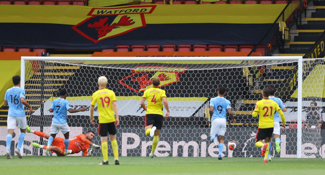 Man City Leave Watford On Relegation Tightrope